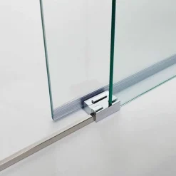 Mampara Angular 1 Puerta Corredera Con Decorado Frost Plus – Basic – GME