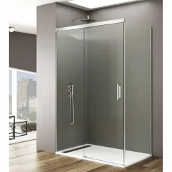 Mampara Angular 1 Puerta Corredera – Basic – GME
