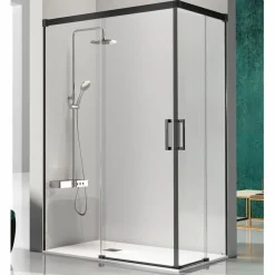 Mampara Angular De Ducha 2 Fijos + 2 Puertas Correderas – Glasé GS607 – Kassandra