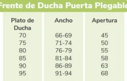Mampara De Ducha Frontal Abatible Para Espacios Reducidos Perfil Negro – PI300 05 – Prisma – Kassandra