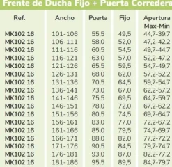 Mampara De Ducha Frontal Fijo + Puerta Corredera Deslizable Por La Parte Inferior Perfil Negro – Moka – MK102 – Kassandra