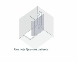 Mampara De Ducha Panel Fijo Con Posibilidad De Hoja Batiente – Screen – Baños 10