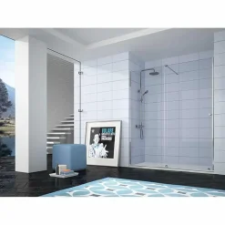 Mampara Frontal De Ducha Fijo + Puerta Corredera REF. VO102 16 – Volare – Kassandra