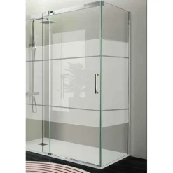 Mampara Frontal De Ducha Fijo + Puerta Corredera TN102 16 – Triana – Kassandra