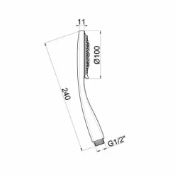 Maneral Ducha 3 Funciones Diametro 130 Mm Cromo – 67533 – Galindo