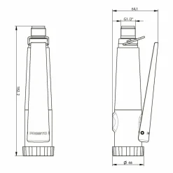 Maneta Para Columna Industrial Accionamiento Mediante Maneta Monomando – 70838 – Presto Iberica