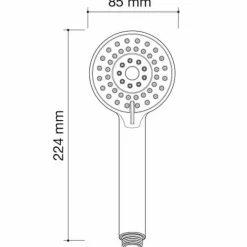 Mango Ducha 3 Jets – Element – Plastisan