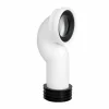 Manguito Inodoro Acodado Corto, Ajustable Interior. (Para Inodoros Con Salida Dual) – S-486.021390 – Jimten