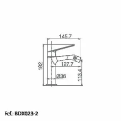 Monomando Bidé Luxor – BDX023-2 – Imex