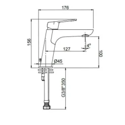 Monomando De Lavabo – Beta – AQG