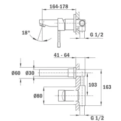 Monomando De Lavabo Empotrado – Alaior Xl – Teka