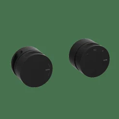 Monomando Horizontal 2/3 Salidas Negro Estilo Cool Colección INCOOL 90102002 – GRB Mixers