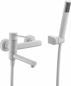 Monomando Kit Baño/ducha Milos Stick Blanco Mate – BDYS045-4BL – Imex