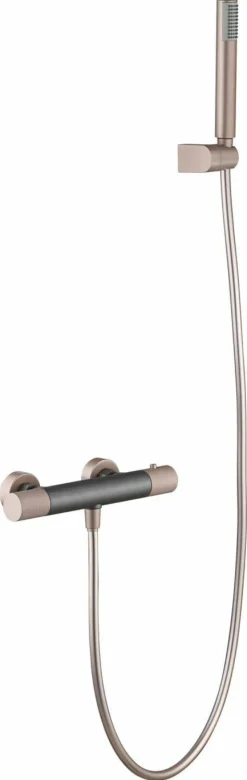 Monomando Kit Ducha Termostático Line Gris Mate-ch – BTD038-5GC – Imex