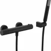 Monomando Kit Ducha Termostático Line Negro Mate – BTD038-5NG – Imex