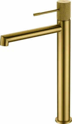 Monomando Lavabo Alto Line Oro Cepillado – BDD038-3OC – Imex