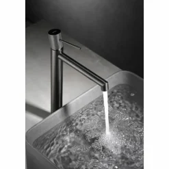 Monomando Lavabo Alto Line Black Gun Metal – BDD038-3BGM – Imex