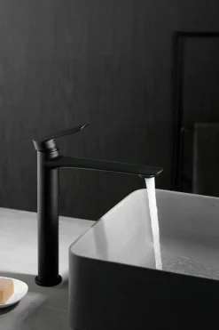 Monomando Lavabo Alto Ural Negro Mate – BDG040-3NG – Imex