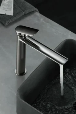 Monomando Lavabo Alto Ural Níquel Cepillado – BDG040-3NQ – Imex