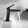 Monomando Lavabo Bélgica Negro Mate – BDZ044-1NG – Imex