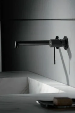 Monomando Lavabo Empotrado Line Black Gun Metal – GLD038/BGM – Imex
