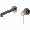 Monomando Lavabo Empotrado Line Gris Mate-champagn – GLD038/GC – Imex