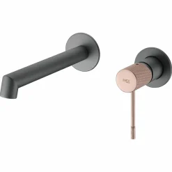 Monomando Lavabo Empotrado Line Gris Mate-champagn – GLD038/GC – Imex
