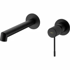 Monomando Lavabo Empotrado Line Negro Mate – GLD038/NG – Imex