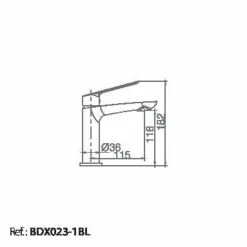 Monomando Lavabo Luxor Blanco Mate – BDX023-1BL – Imex