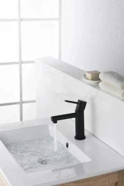 Monomando Lavabo Milos Negro Mate – BDY027-1NG – Imex