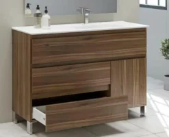 Mueble A Suelo Con 3 Cajones Y 1 Puerta + Encimera SolidCoat Surface Diva – Serie Life – Baños10