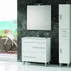 Mueble A Suelo Dos Cajones Y Lavabo Cerámico Blanco Brillo – Claudia/Tania – Muebles Jumar