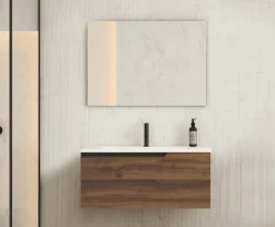 Mueble De 1 Cajón + Lavabo Ceramico Flat – Eleven – Visobath