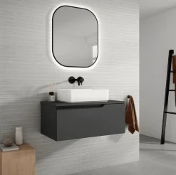 Mueble De 1 Cajón + Lavabo Ceramico Flat – Eleven – Visobath