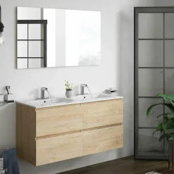 Mueble De Baño Suspendido 2 Cajones + Lavabo – Atlas – Banium