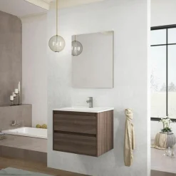 Mueble De Baño Suspendido 2 Cajones + Lavabo – Atenea – Banium