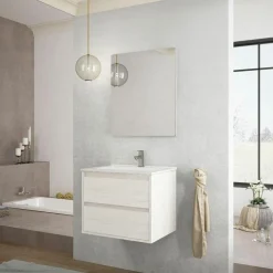 Mueble De Baño Suspendido 2 Cajones + Lavabo – Atenea – Banium