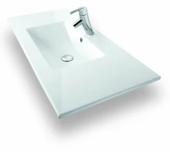 Mueble Suspendido 2 Cajones + Encimera Ceramica Center, Compacto Alta Calidad – Lineal – Urban – Aja