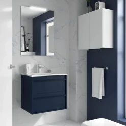 Mueble Suspendido 2 Cajones Y Lavabo De Porcelana – Attila – Salgar