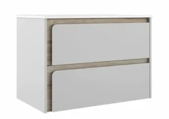 Mueble Suspendido 2 Cajones Combinando Acabados Fondo Aliso Y Frente A Elegir – Indico – Visobath