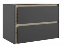 Mueble Suspendido 2 Cajones Combinando Acabados Fondo Aliso Y Frente A Elegir – Indico – Visobath