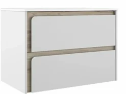 Mueble Suspendido 2 Cajones Combinando Acabados Fondo Aliso Y Frente A Elegir – Indico – Visobath