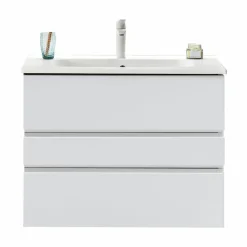 Mueble Suspendido 3 Cajones Blanco Mate – Canela – Muebles Jumar