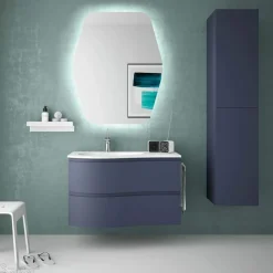 Mueble Suspendido Dos Cajones Con Opciones De Encimera Acabado Night Blue – MAM – Salgar