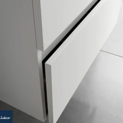 Mueble Suspendido Dos Cajones Con Fondo Reducido Y Lavabo De Porcelana – Fussion Line – Salgar