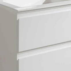 Mueble Suspendido Dos Cajones Y Lavabo Ceramico De Baño – Metrópolis – Jumar