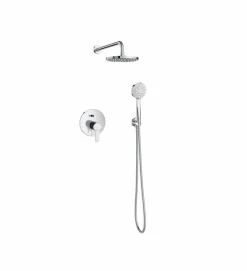 Pack Basic Grifo Empotrado Monomando Ducha Rociador Con Brazo Y Maneral – L20 – Roca – A5D1809C00