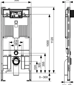 Pack Inodoro Suspendido Con Función De Lavado Agua Fría + Bastidor De 8 Cm (sin Conexión Eléctrica) – TeceOne – Tece