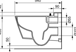 Pack Inodoro Suspendido Con Función De Lavado Agua Fría + Bastidor De 8 Cm (sin Conexión Eléctrica) – TeceOne – Tece