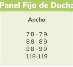Panel Fijo De Ducha Perfil Oro Rosa Vidrio Transparente Fresh FR303 – Fresh – Kassandra